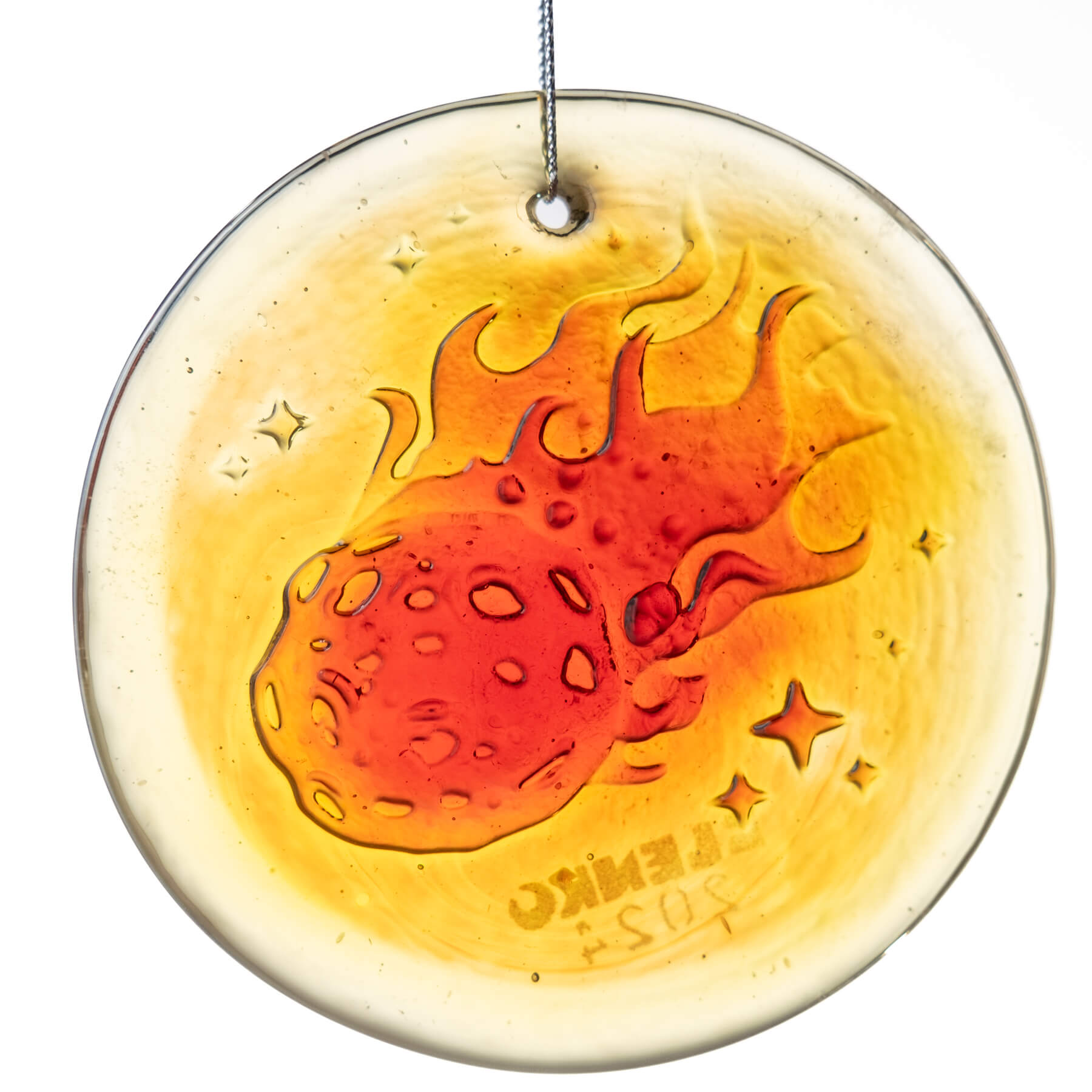 Tangerine Asteroid Suncatcher