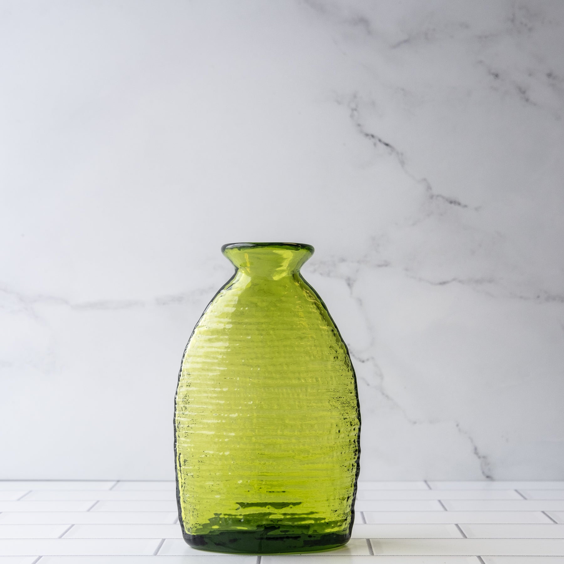 2135L Large Strata Vase - Olive