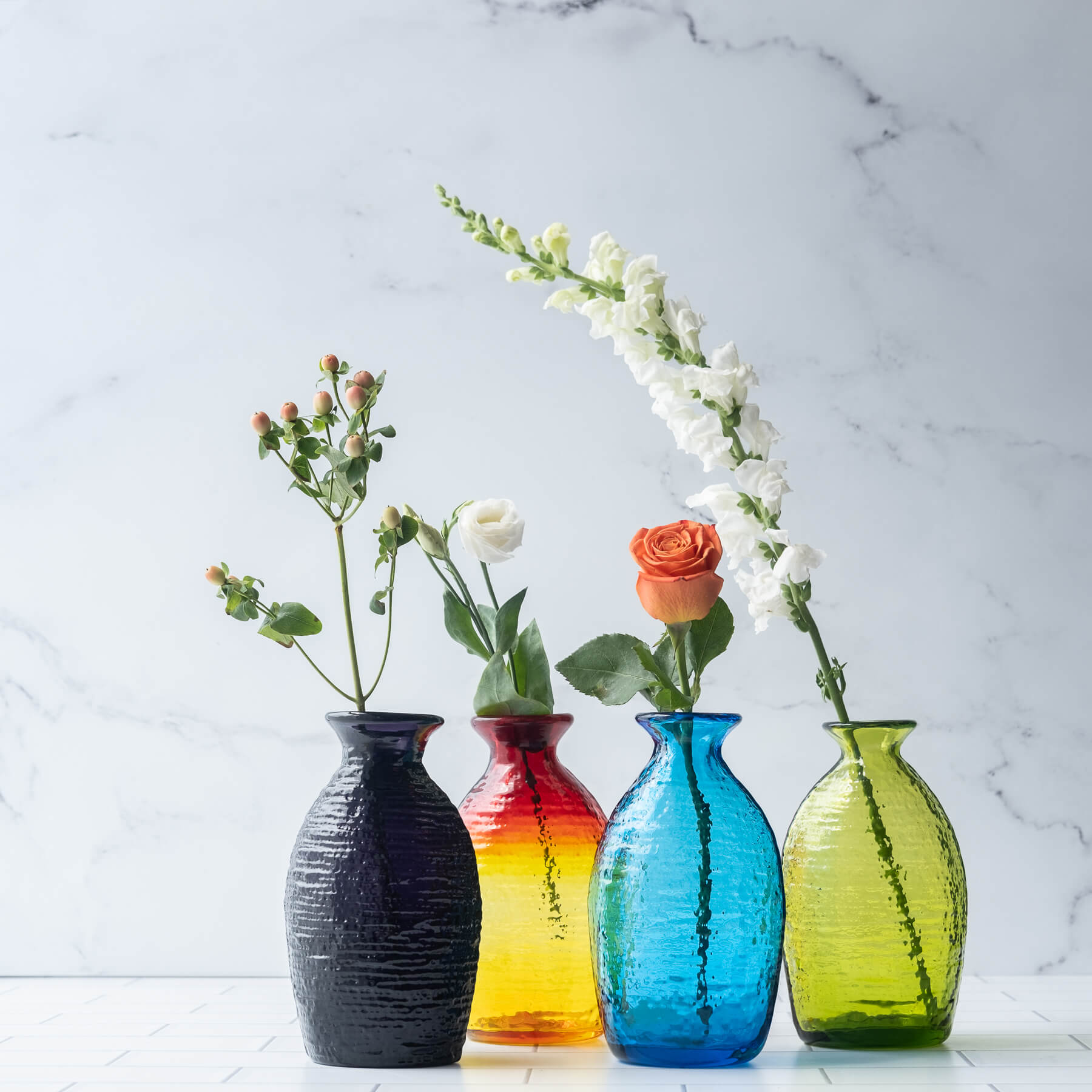 2135S Small Strata Vase - Turquoise