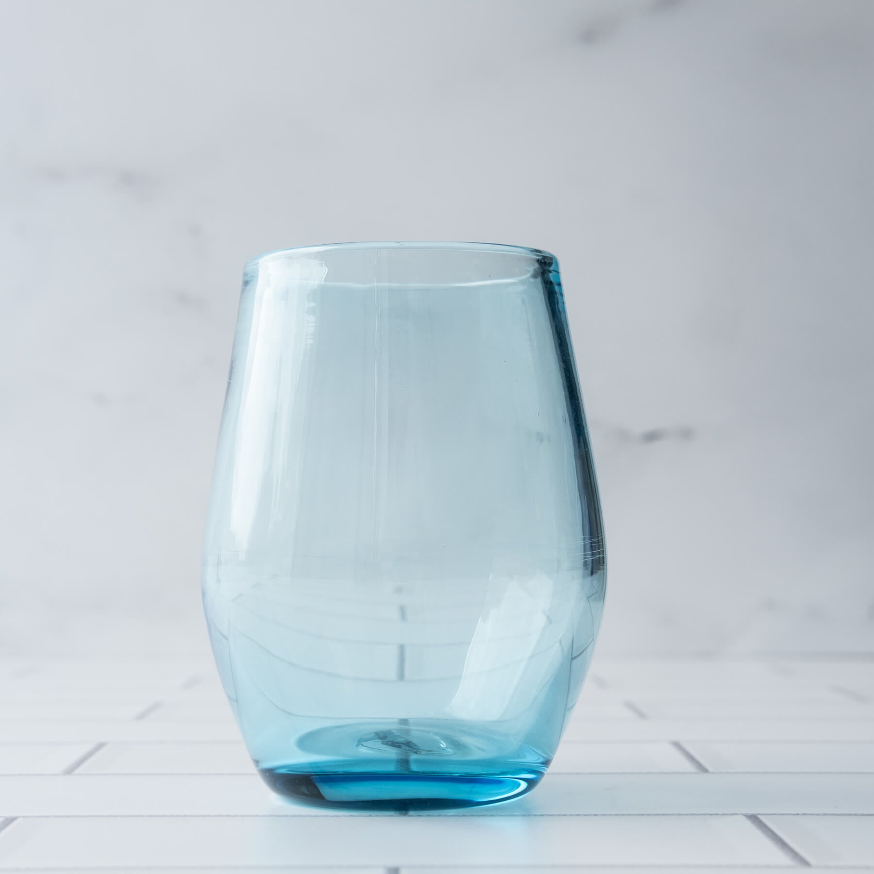 2122 Large Stemless Wine Glass - Ice Blue