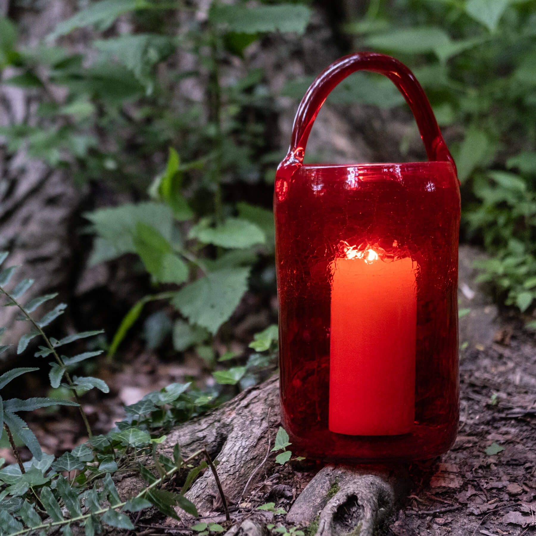 Ruby Table Lantern