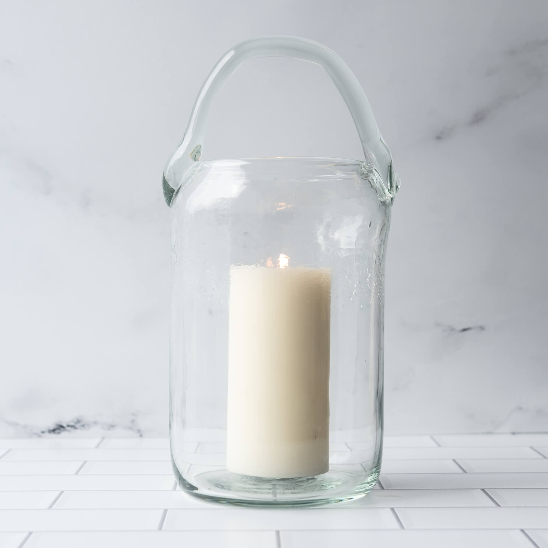 Blenko 1823 Table Lantern - Crystal