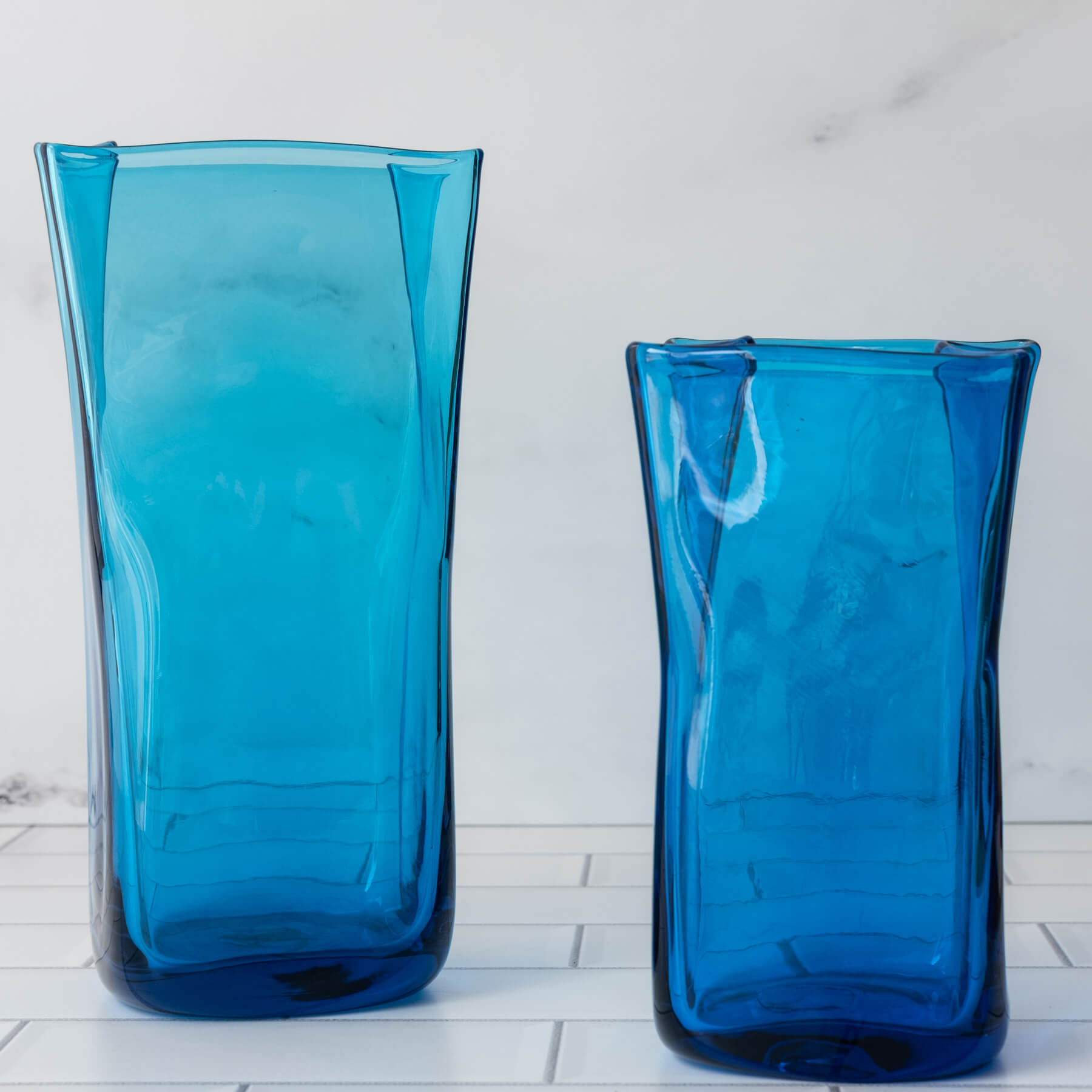 8813M Medium Paper Bag Vase - Turquoise