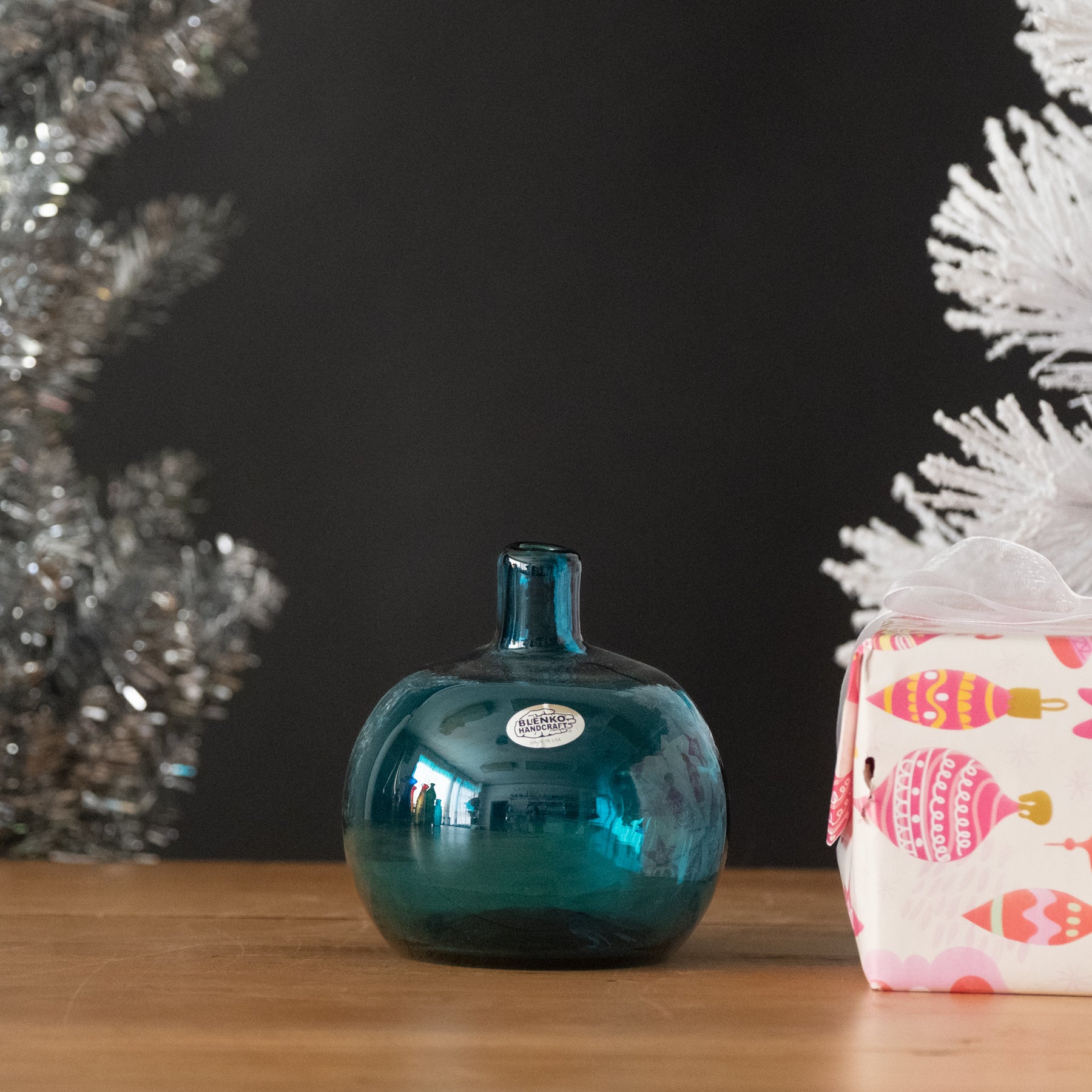1423 Ball Bud Vase - Cerulean - Second