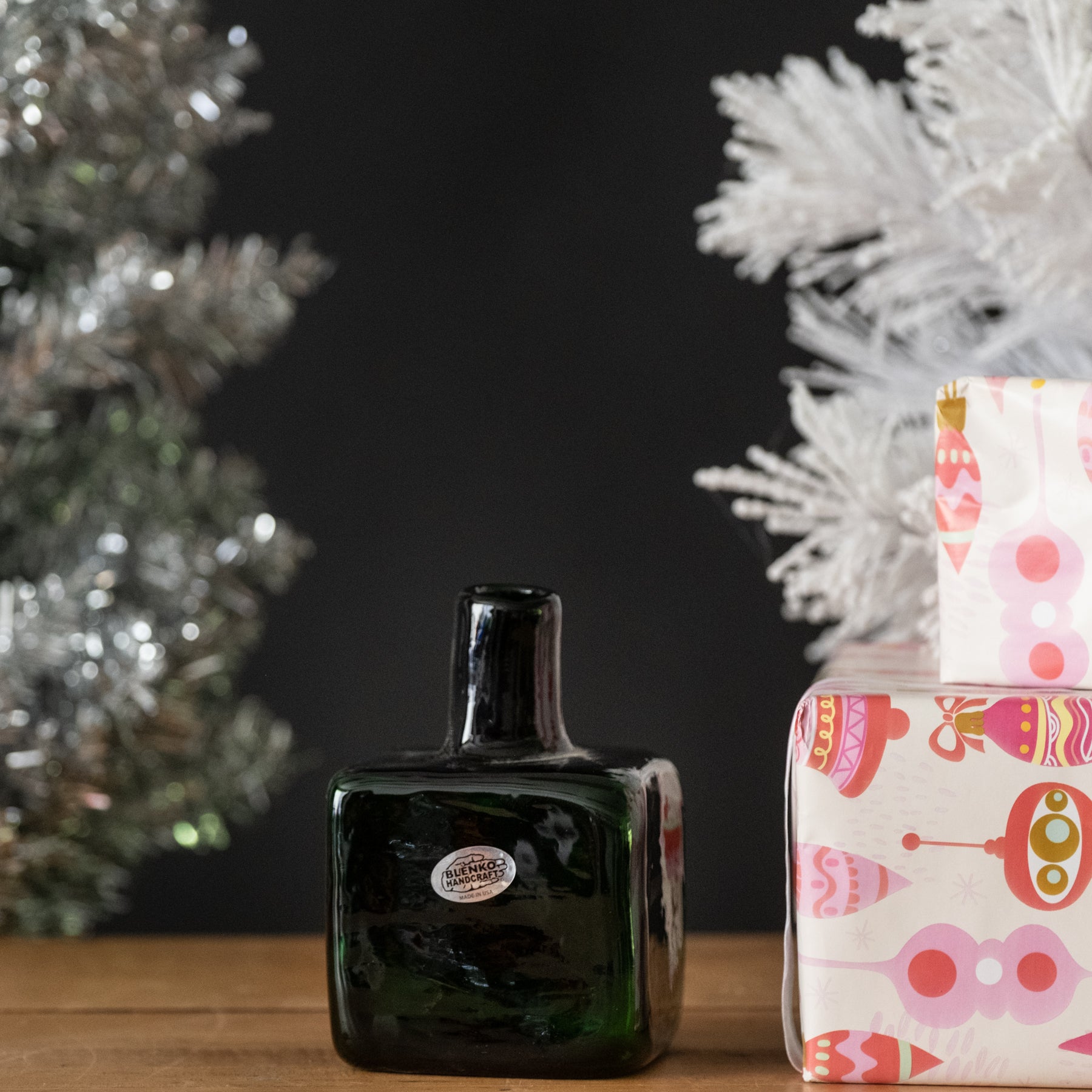 4418 Block Bud Vase - Malachite - Second