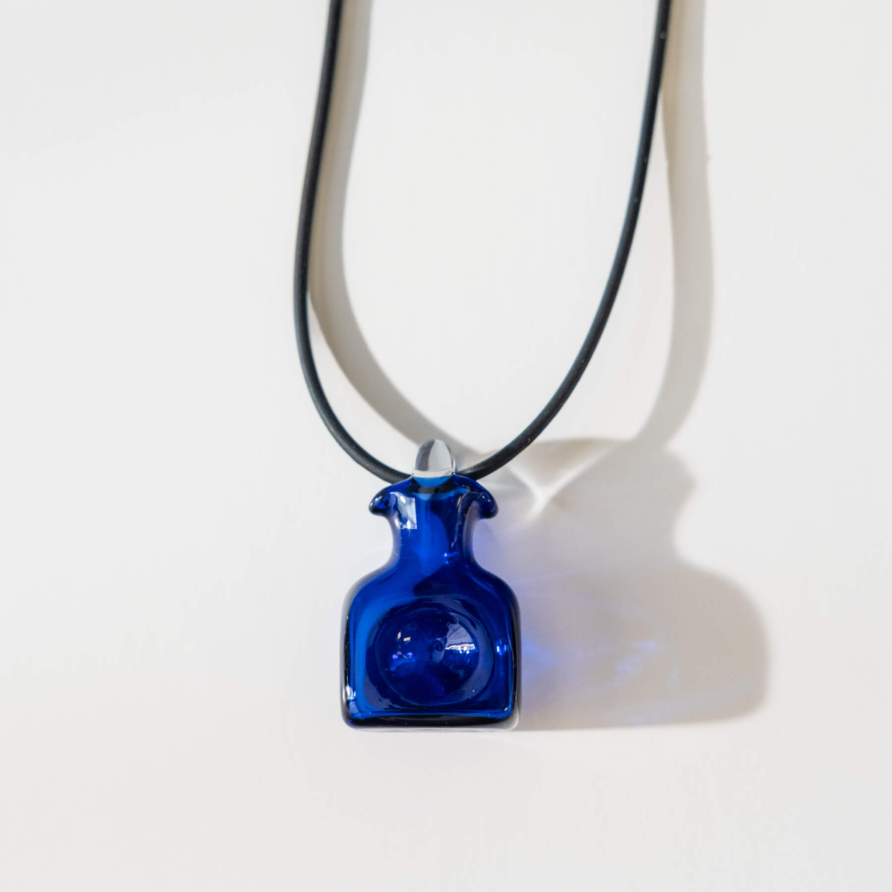 384 Water Bottle Necklace - Dark Blue