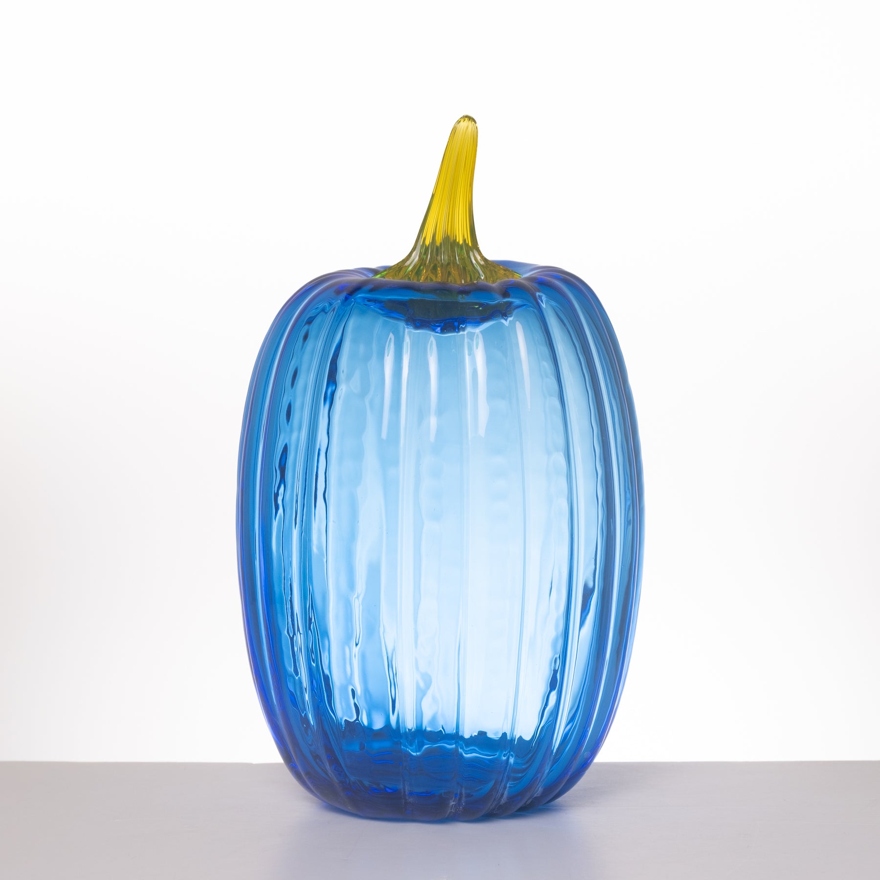 2640 Tall Pumpkin - Azure with Citrine Stem