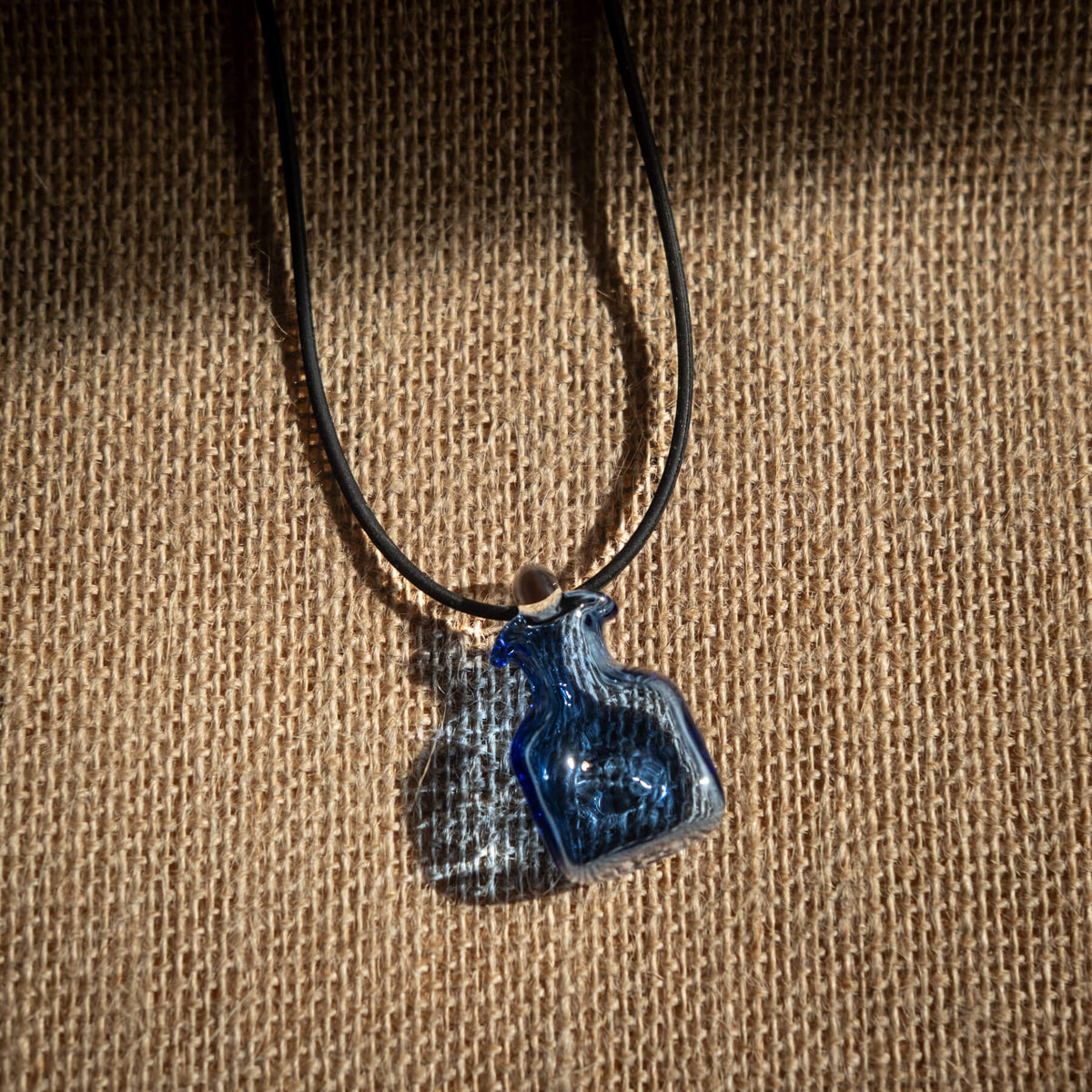 384 Water Bottle Necklace - Light Blue