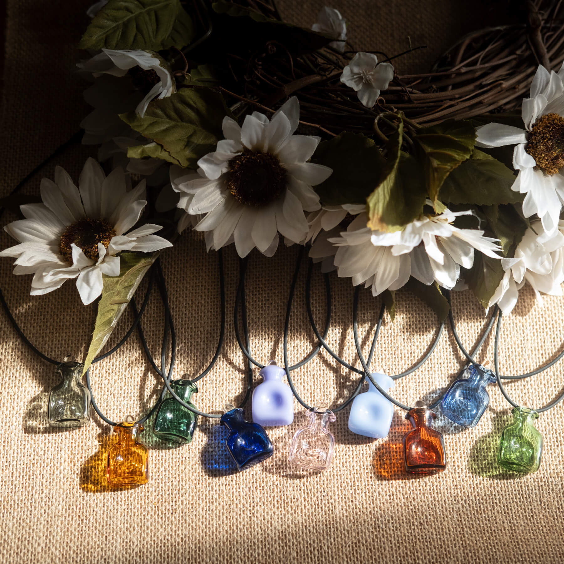 384 Water Bottle Necklace - Opaque Purple