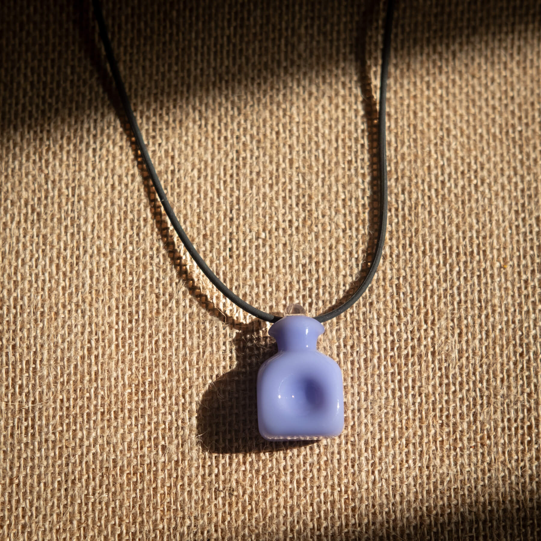 384 Water Bottle Necklace - Opaque Purple