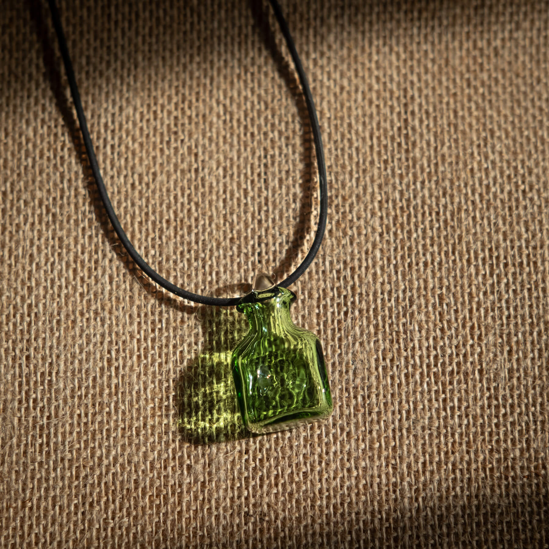 384 Water Bottle Necklace - Light Green