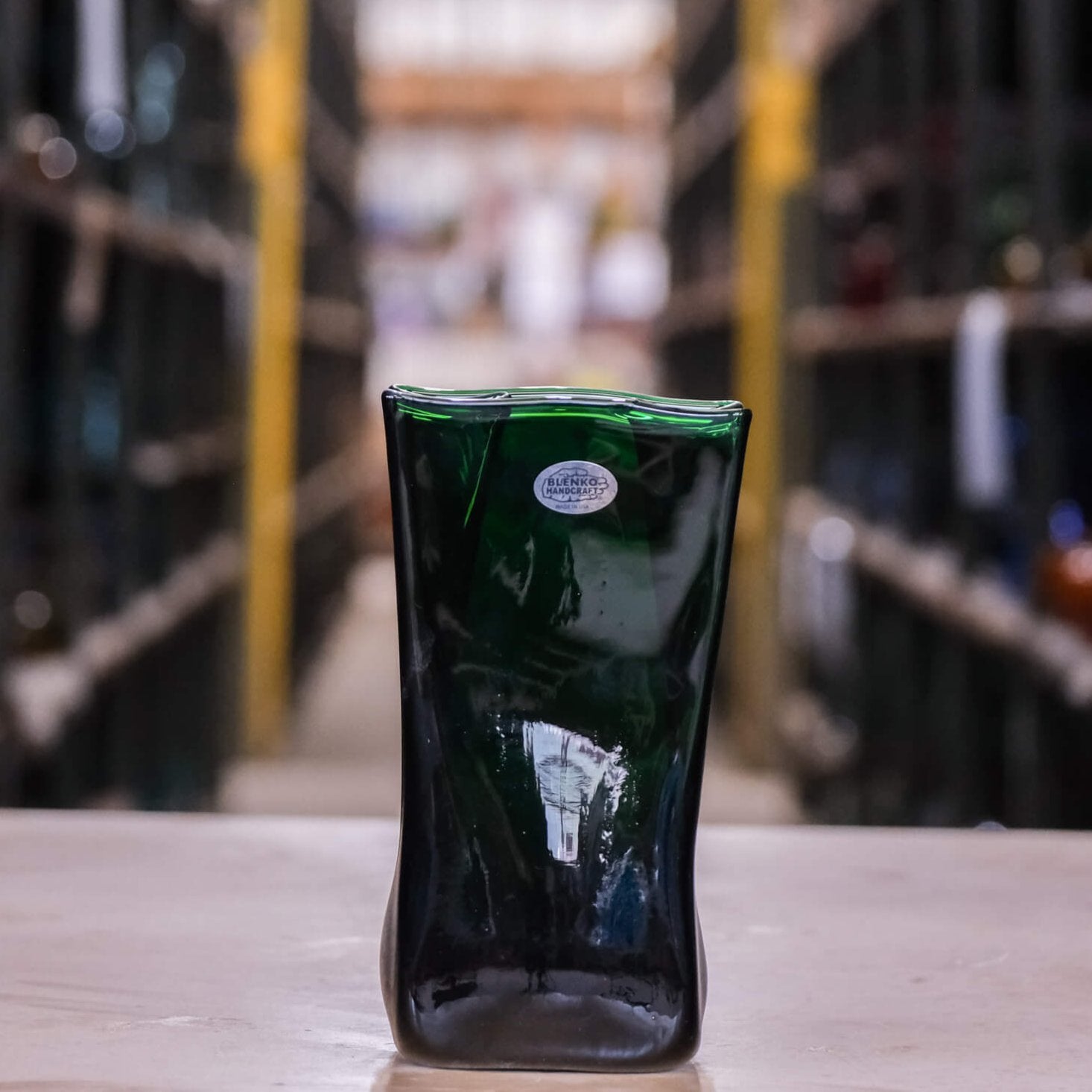 8813M Medium Paper Bag Vase - Malachite - Second