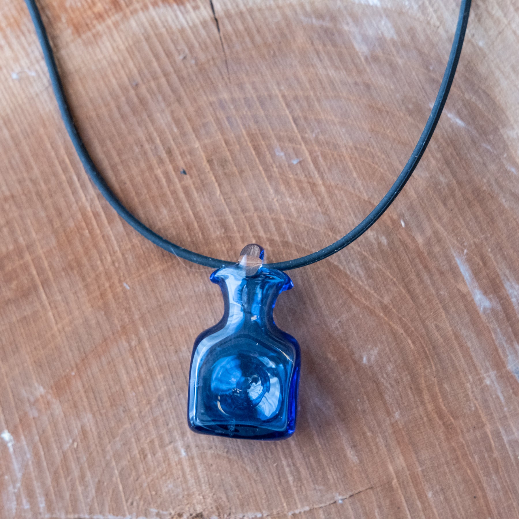 384 Water Bottle Necklace - Light Blue