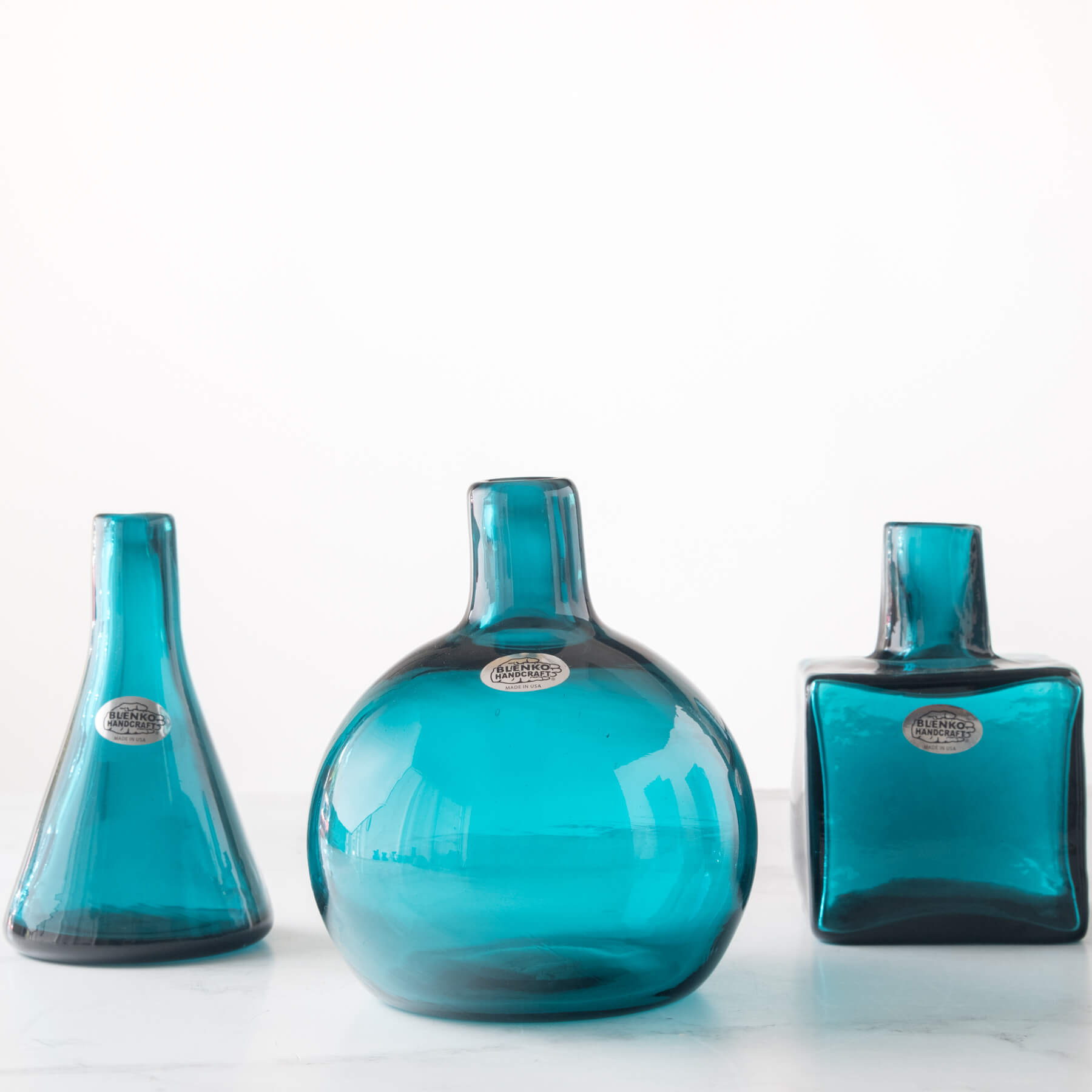 4418 Block Bud Vase - Cerulean