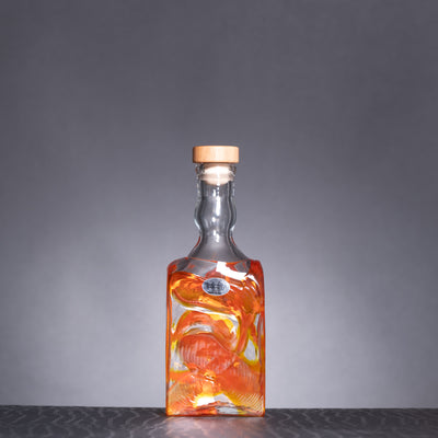 Blenko x Schreiber - Liquor Bottle - Crystal w/Dreamcicle | APID# DS10072518