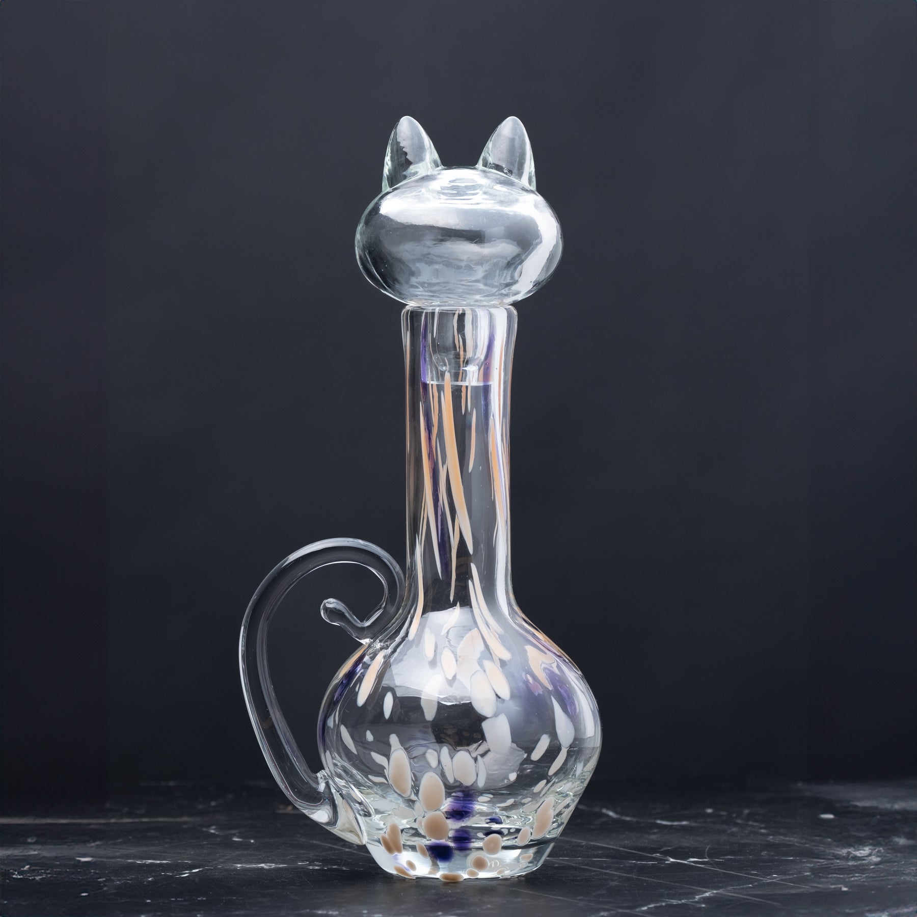 2516 Blenkats "The Sisters" Decanter - Crystal with Frit