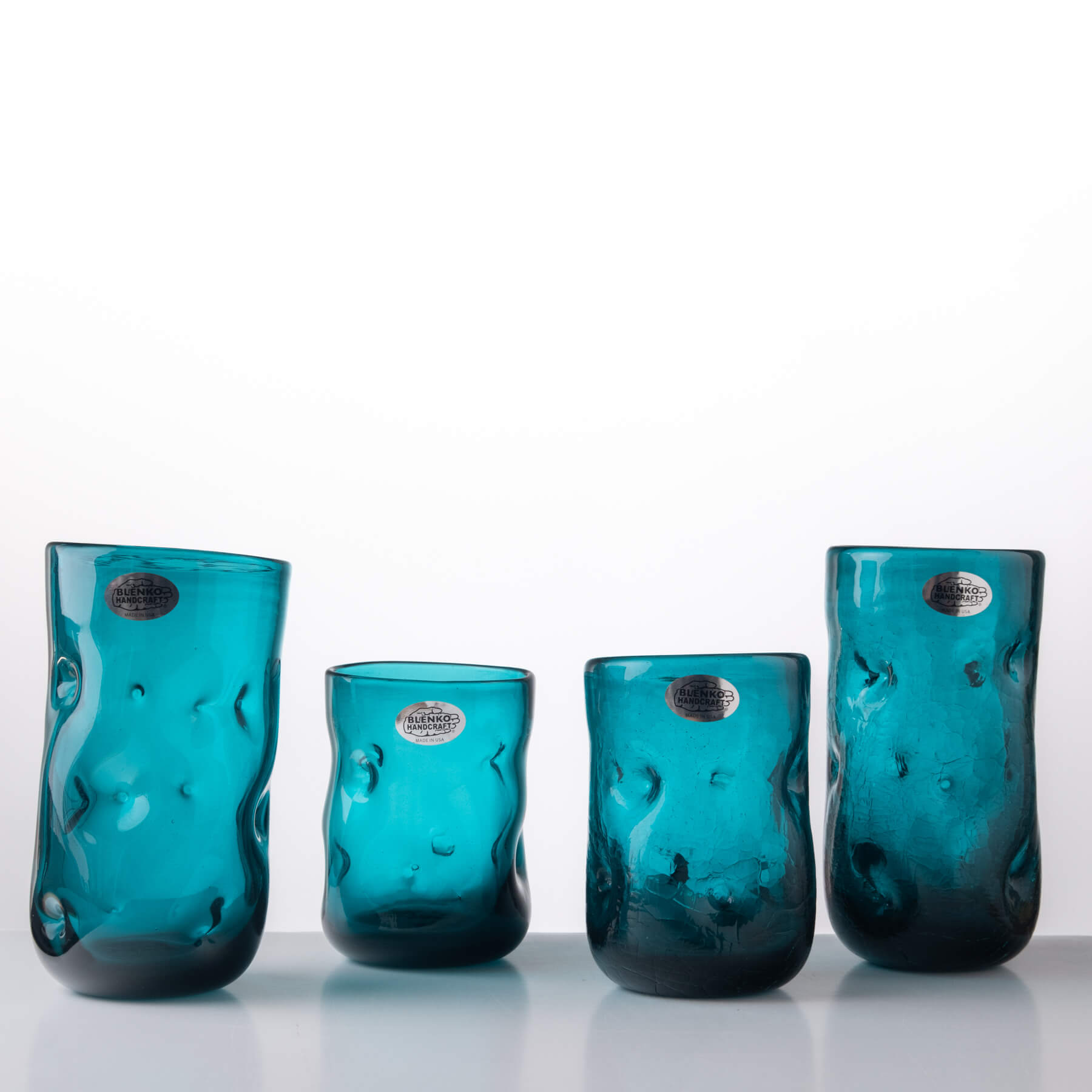 Cerulean Dimple Glass Set.