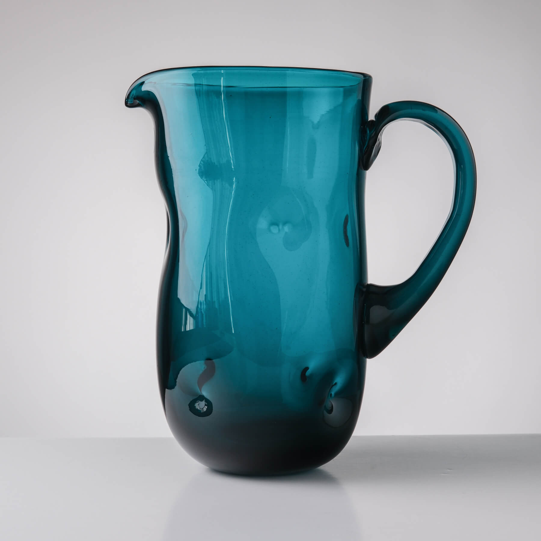 7018 Dimple Pitcher - Cerulean