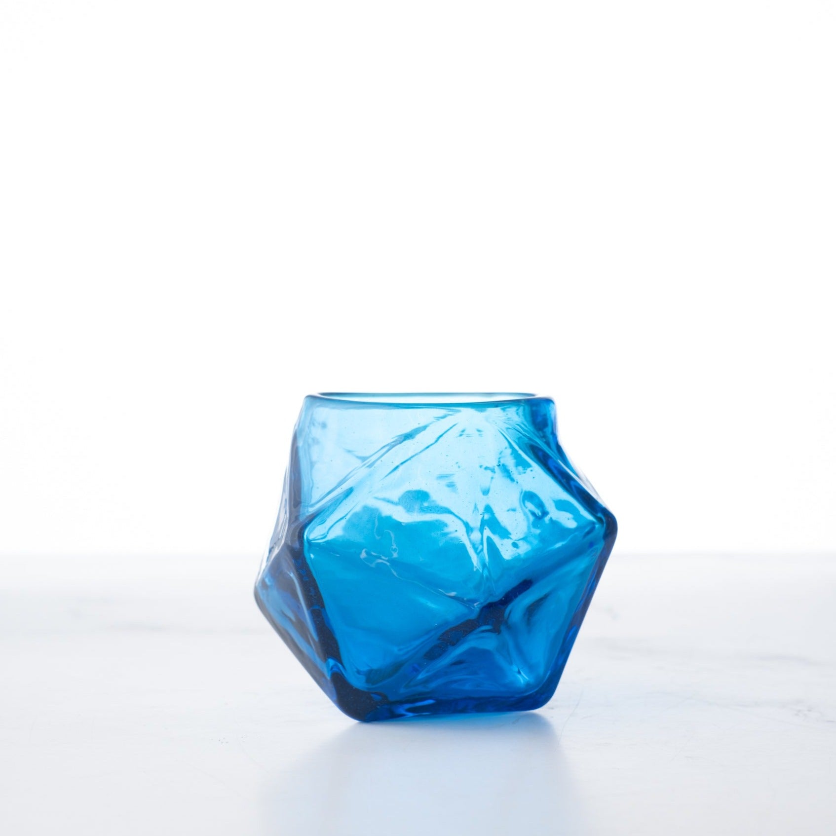 Product photo of Blenko 2416 D20 Tumbler - Turquoise