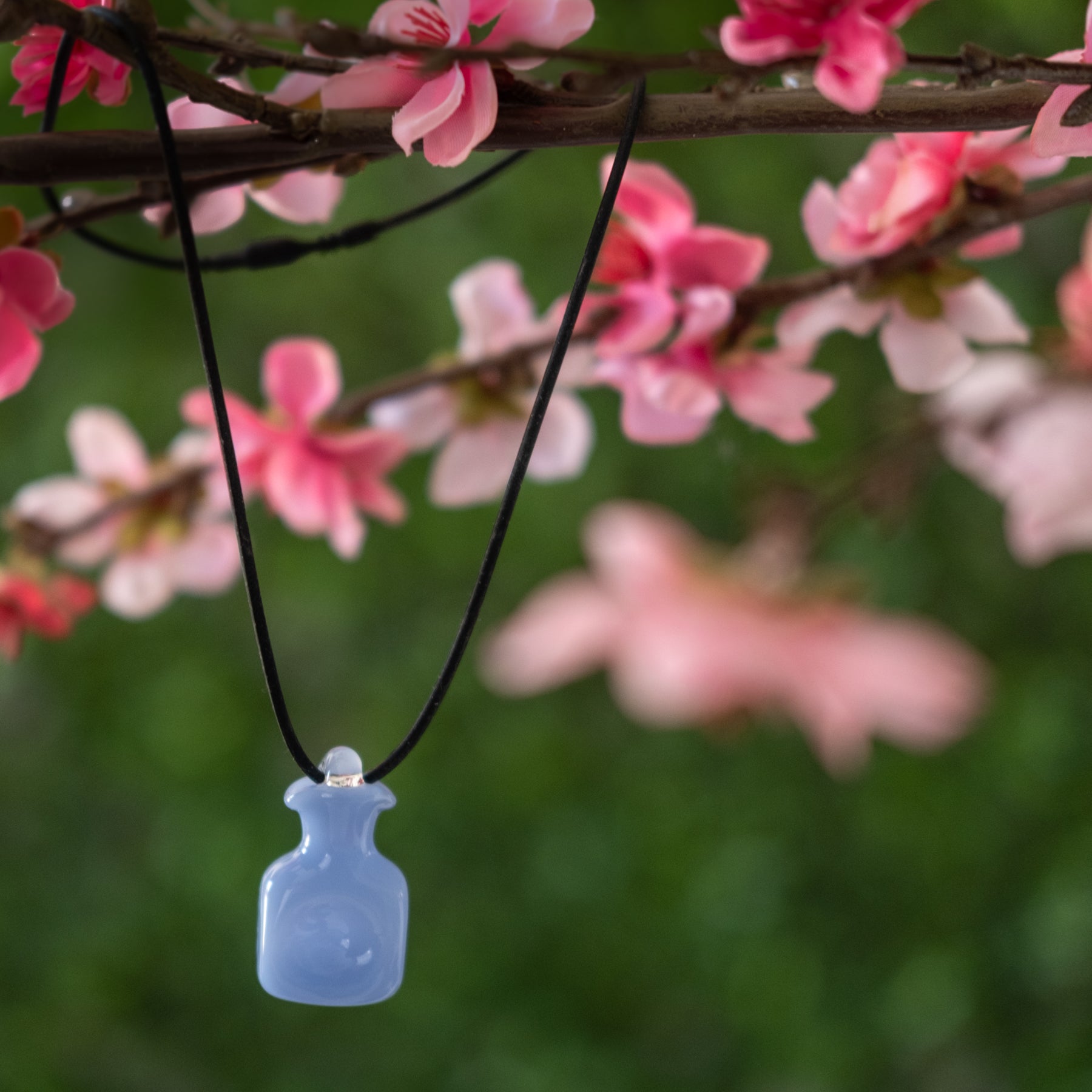 384 Water Bottle Necklace - Opaque Periwinkle
