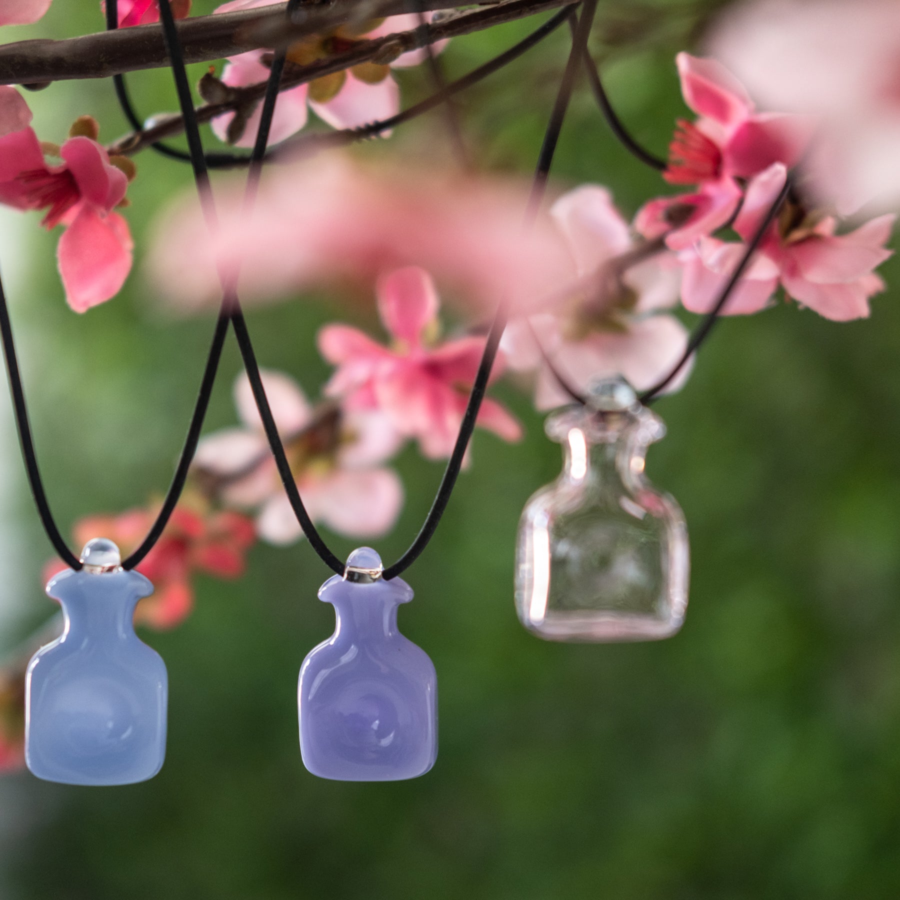 384 Water Bottle Necklace - Opaque Purple