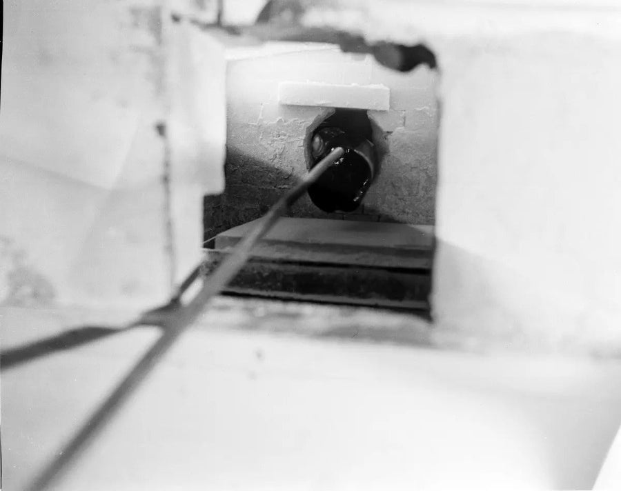 Early factory work at Blenko, from the company archives