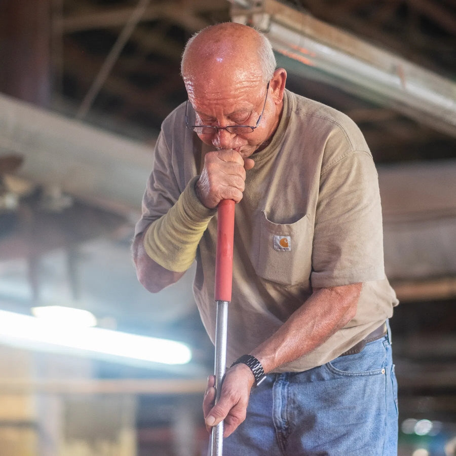 Glassblowing at the Blenko factory
