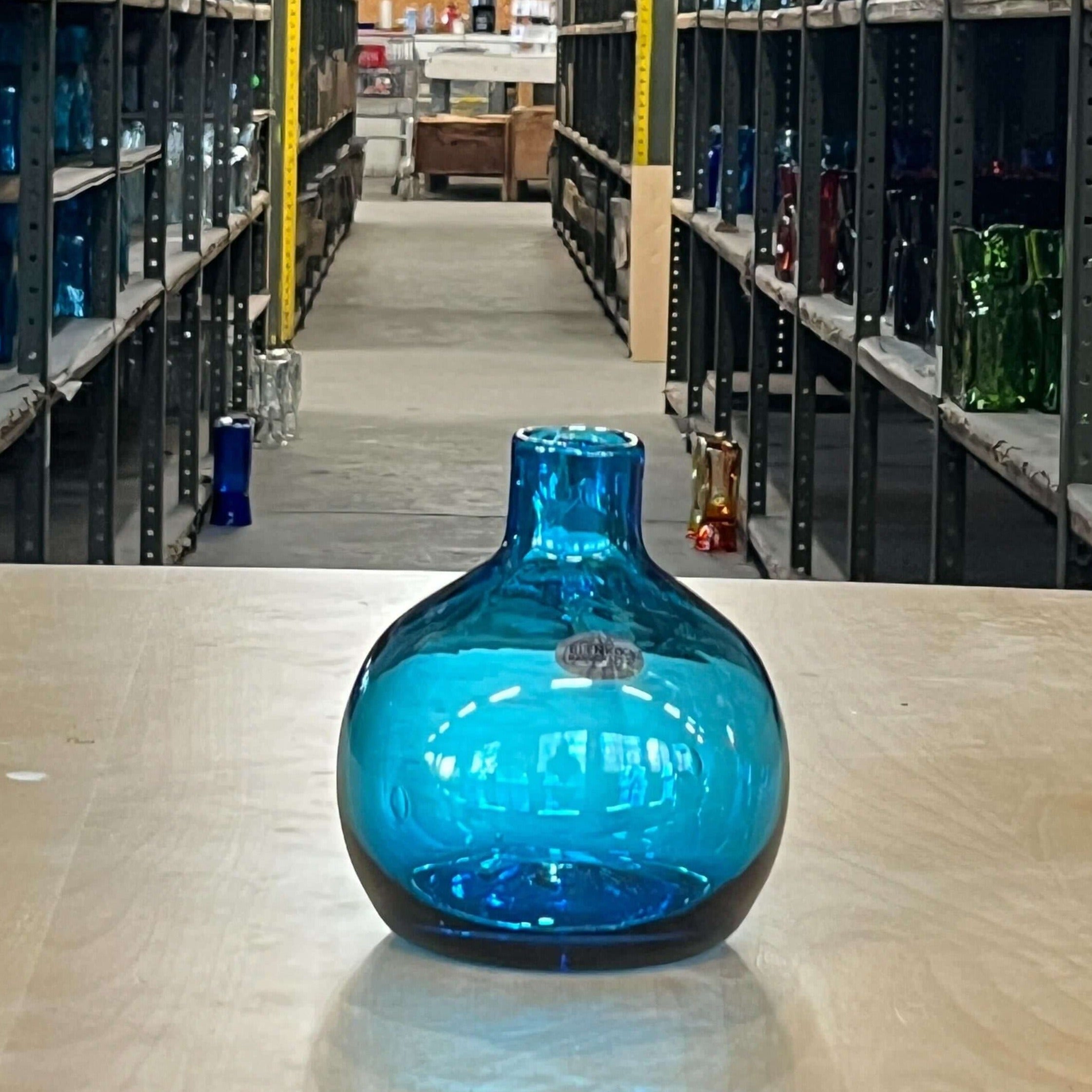 1423 Ball Bud Vase - Turquoise - Second