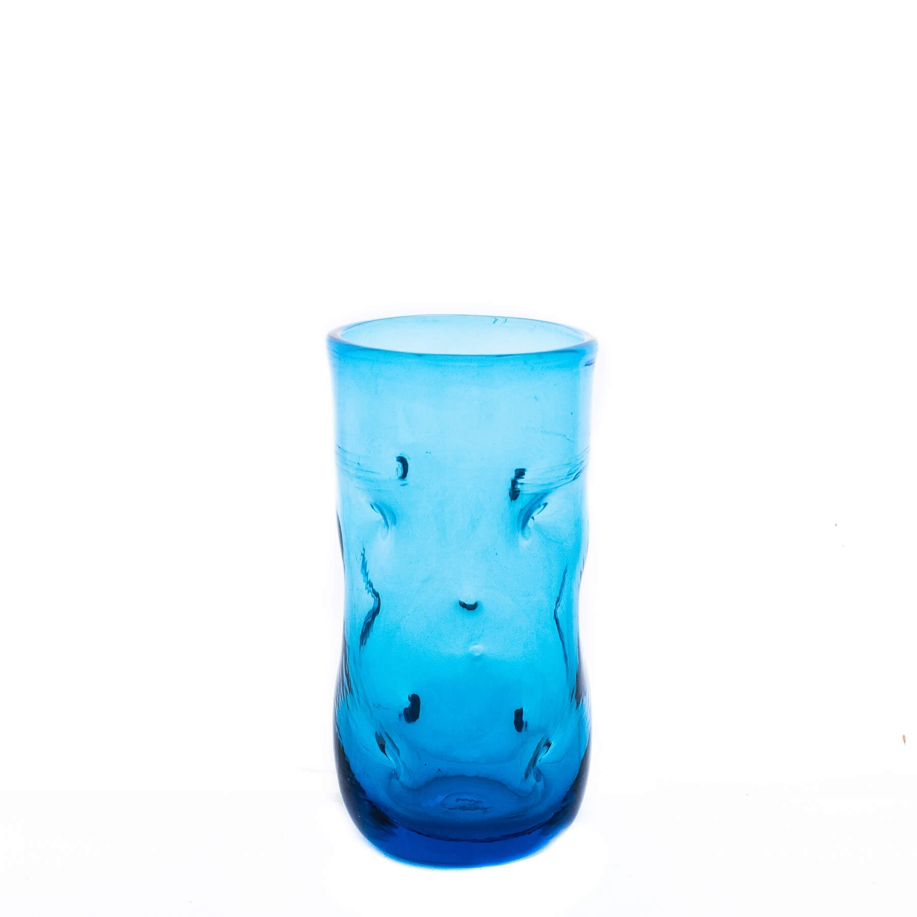 418L Large Dimple Glass - Turquoise