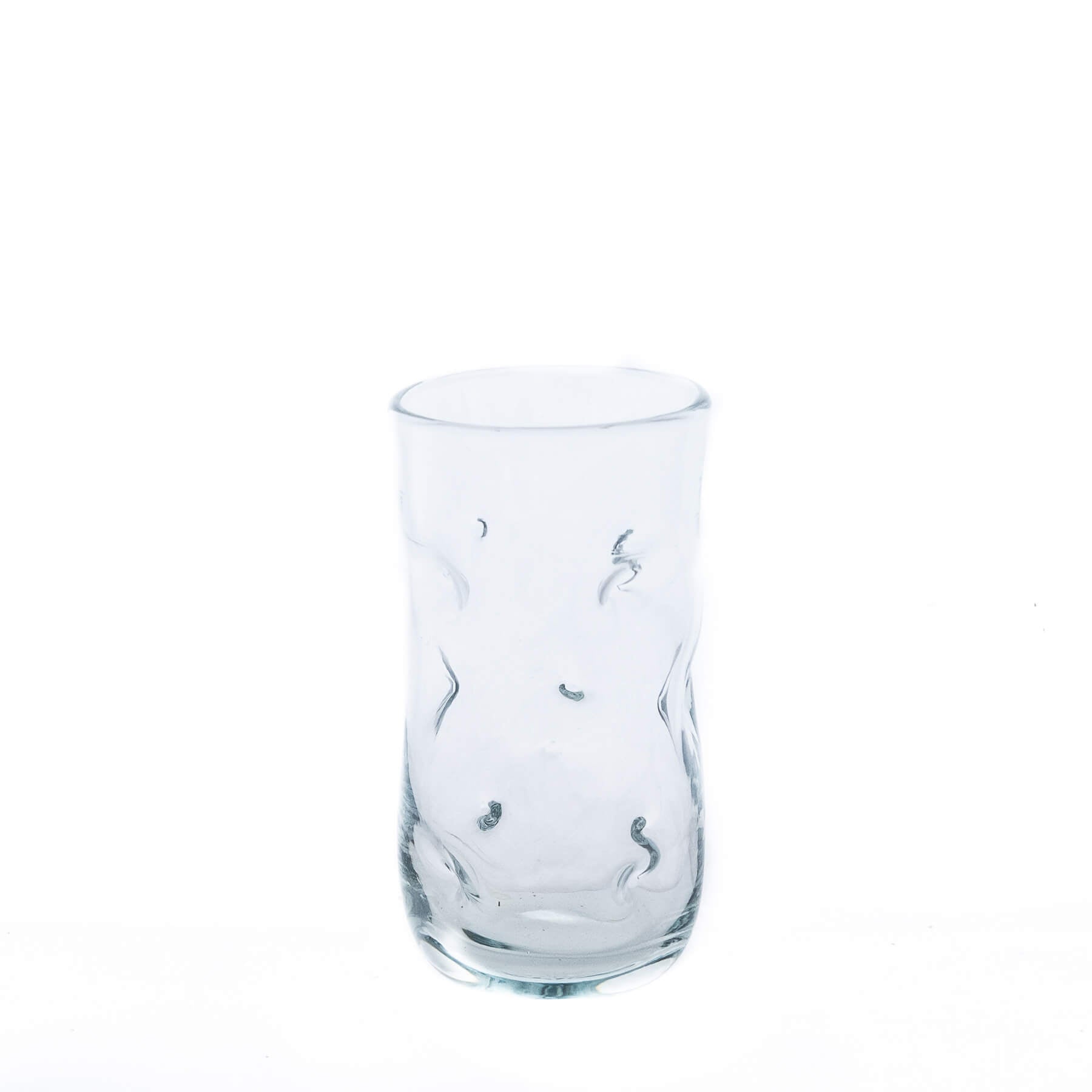 418L Large Dimple Glass - Crystal