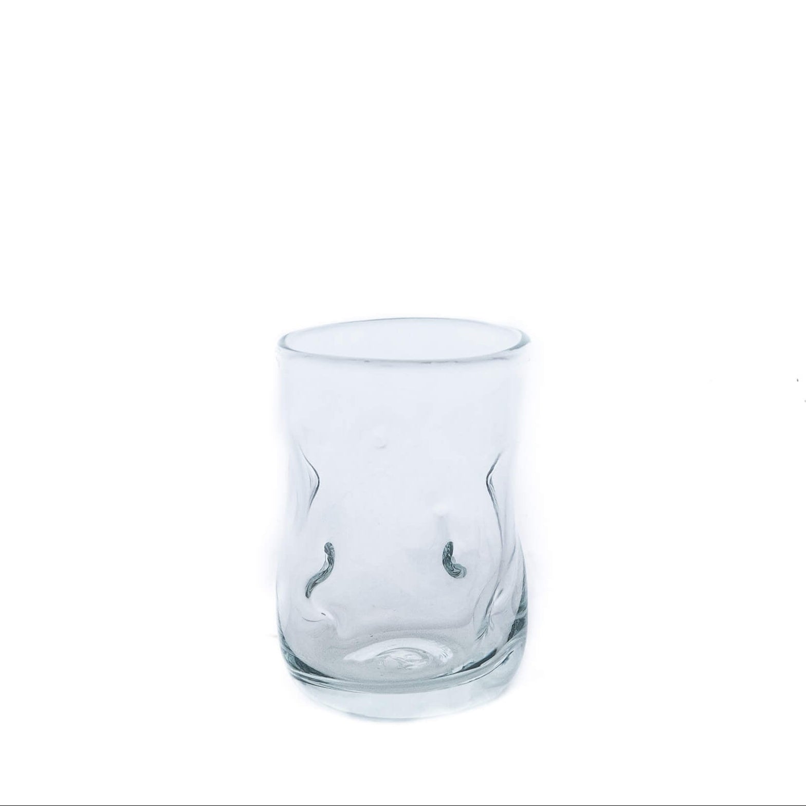 Product photo for Blenko 418S Small Dimple Glass - Crystal