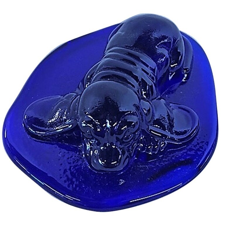 Photo of Blenko product 6402P Puppy Critter - Cobalt