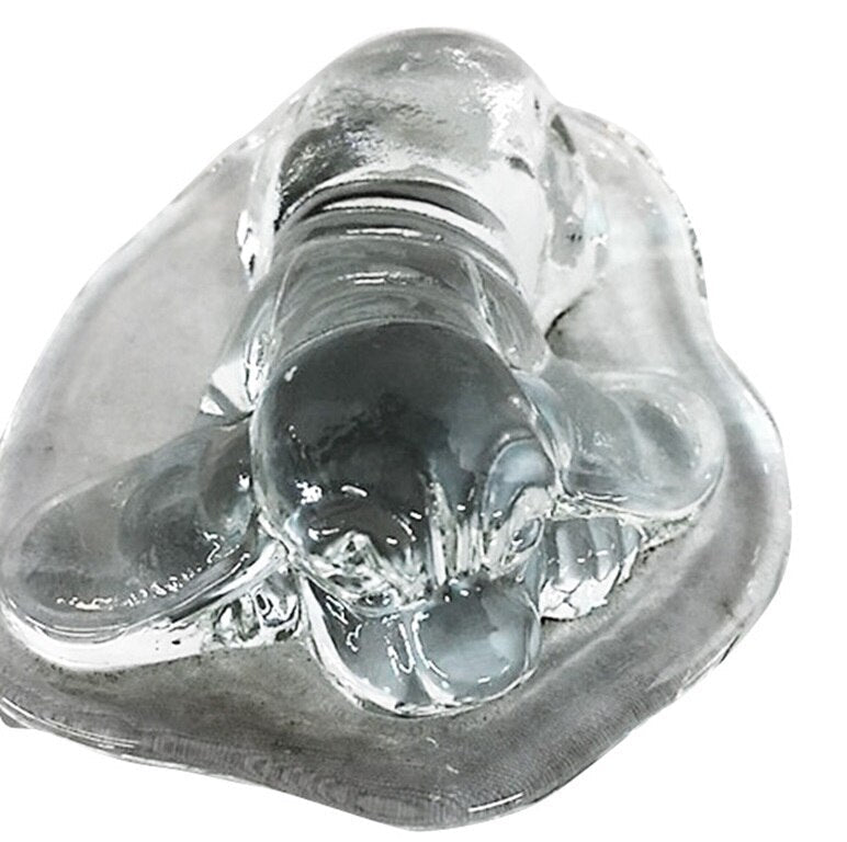 Product photo for Blenko 6402P Puppy Critter - Crystal