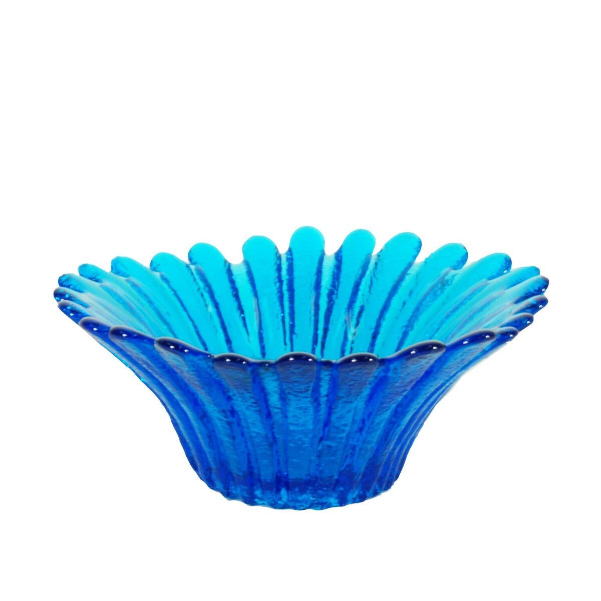 Product photo for Blenko 847S Small Daisy Bowl - Turquoise