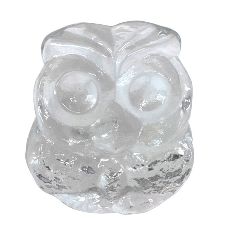 Product photo for Blenko 6402P Owl Critter - Crystal
