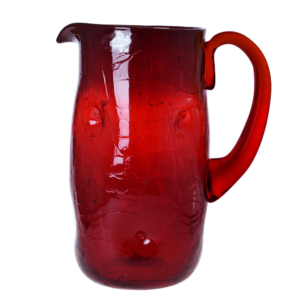 7018 Dimple Pitcher - Ruby