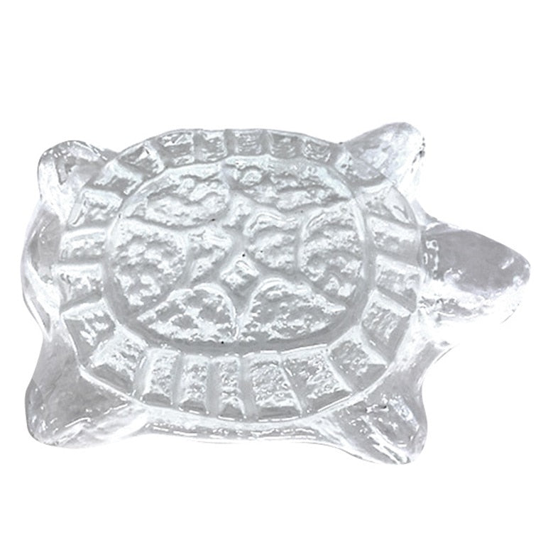 Product photo for Blenko 6402P Turtle Critter - Crystal